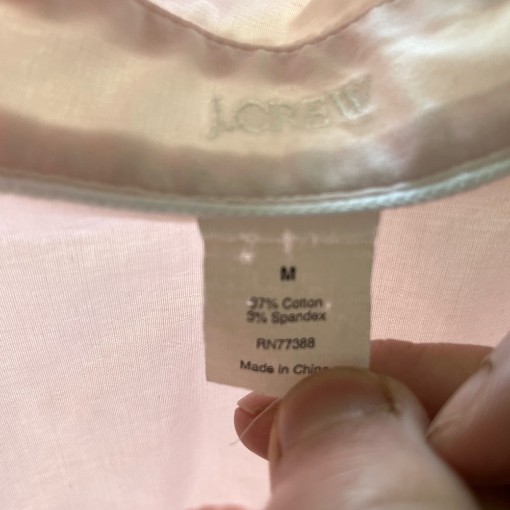 J.Crew pink size M button down - Picture 5 of 8